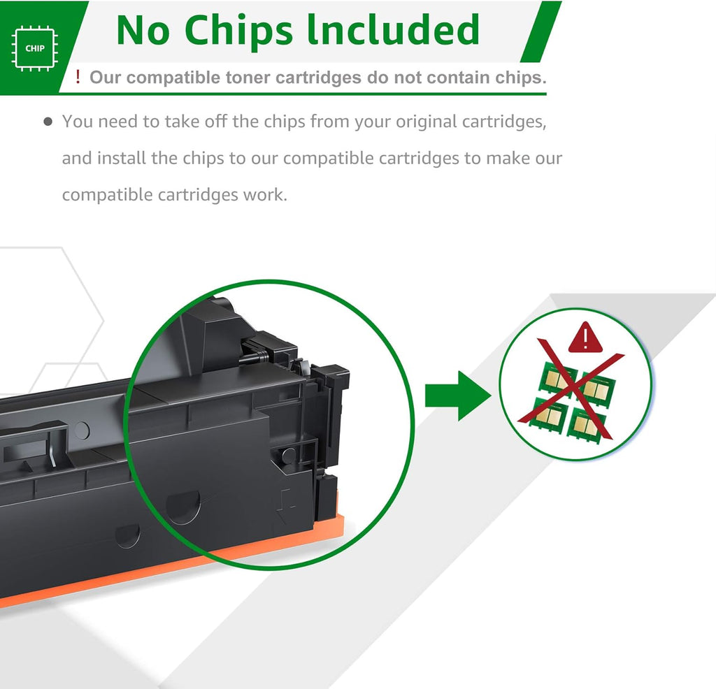 Compatible Toner Cartridge for HP 414X W2020X 414A W2020A, 1 Black, Pack of 2 H174