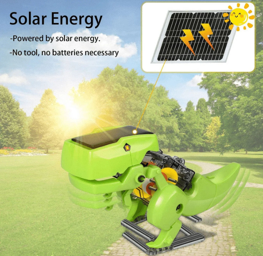 STEM Robot Building Kit 3 in 1 Solar Dinosaur Desk Robot with Manual Instructions L75635