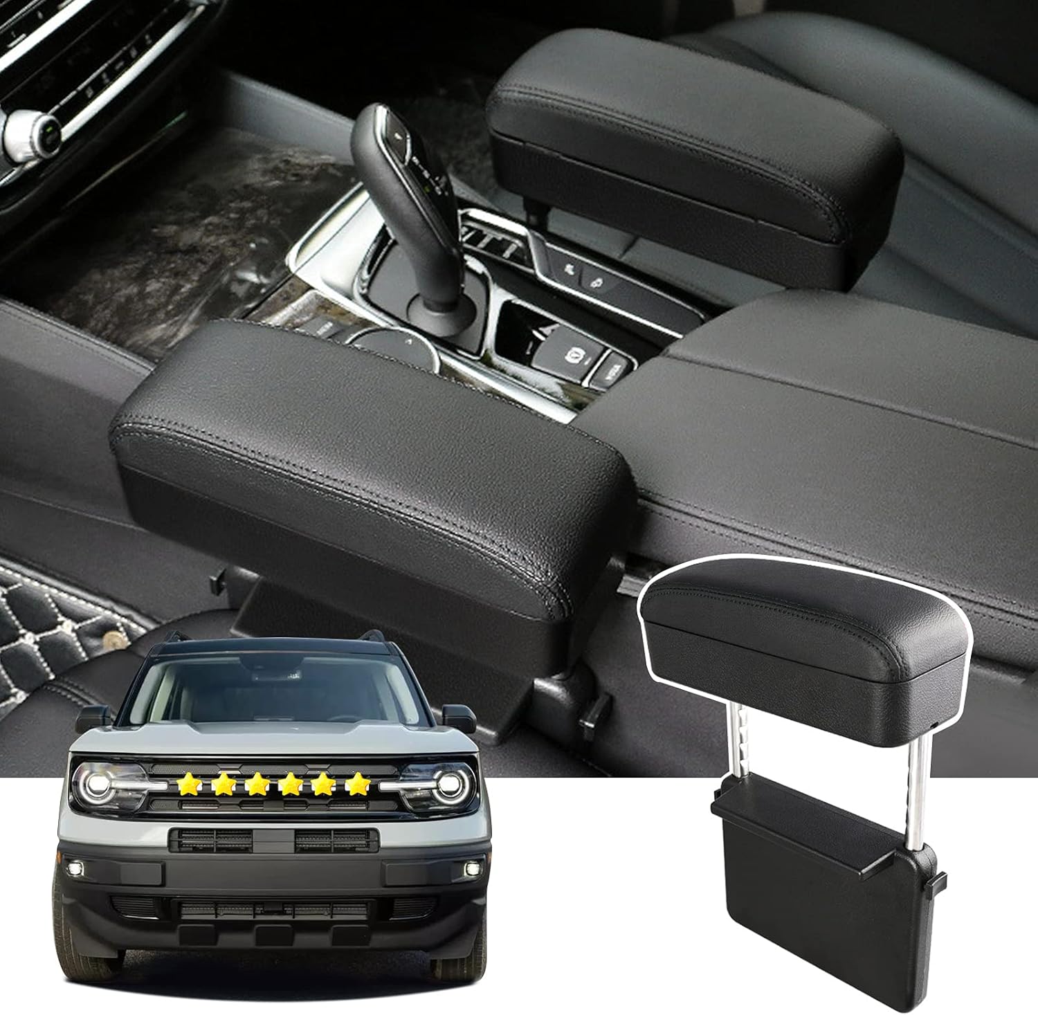 Armrest Extender Support Pad for Cars (White) Pack of 2 M245760