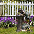 Antique Bronze Resin Statue with Solar Light V52238