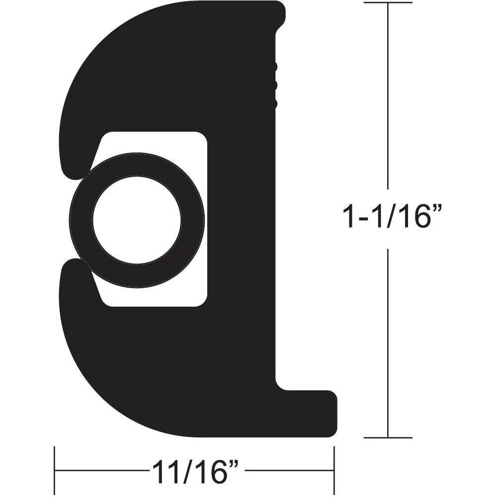 Black Vinyl Rub Rail Kit 50' G19445