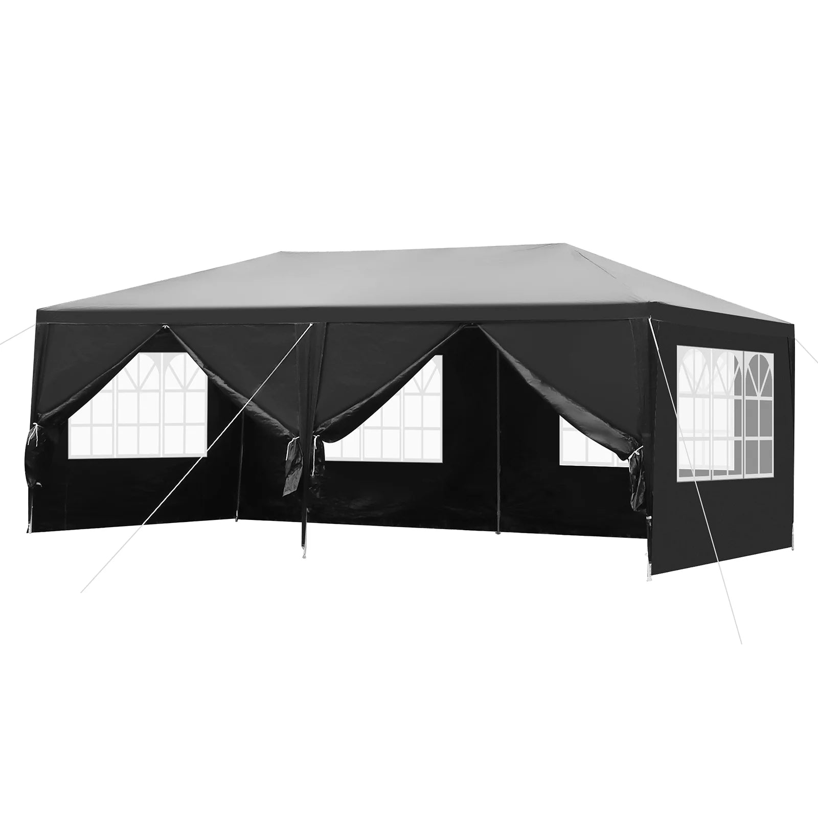 10'x20' Waterproof Outdoor Party Tent with 4 Removable Sidewall and 2 Door F729