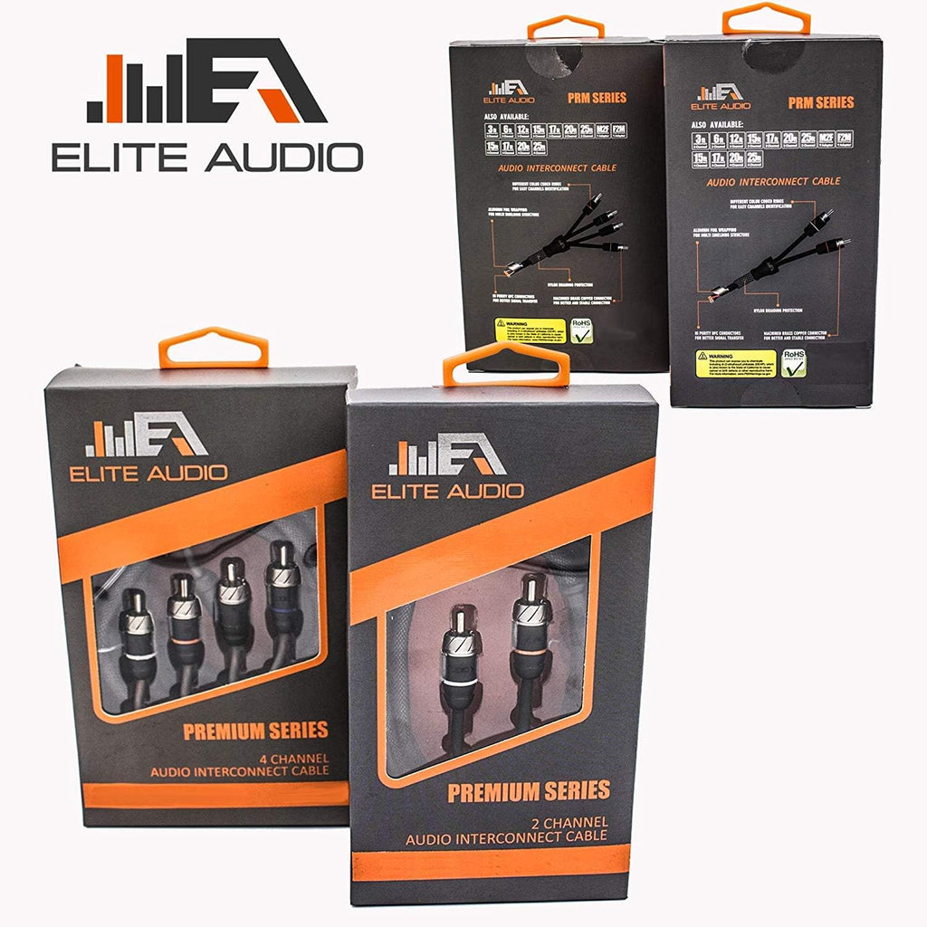 100% OFC Copper RCA Interconnects Stereo Cable, 2 Channel 1.5' (2 x RCA Male to 2 x RCA Male), Pack of 2 W960