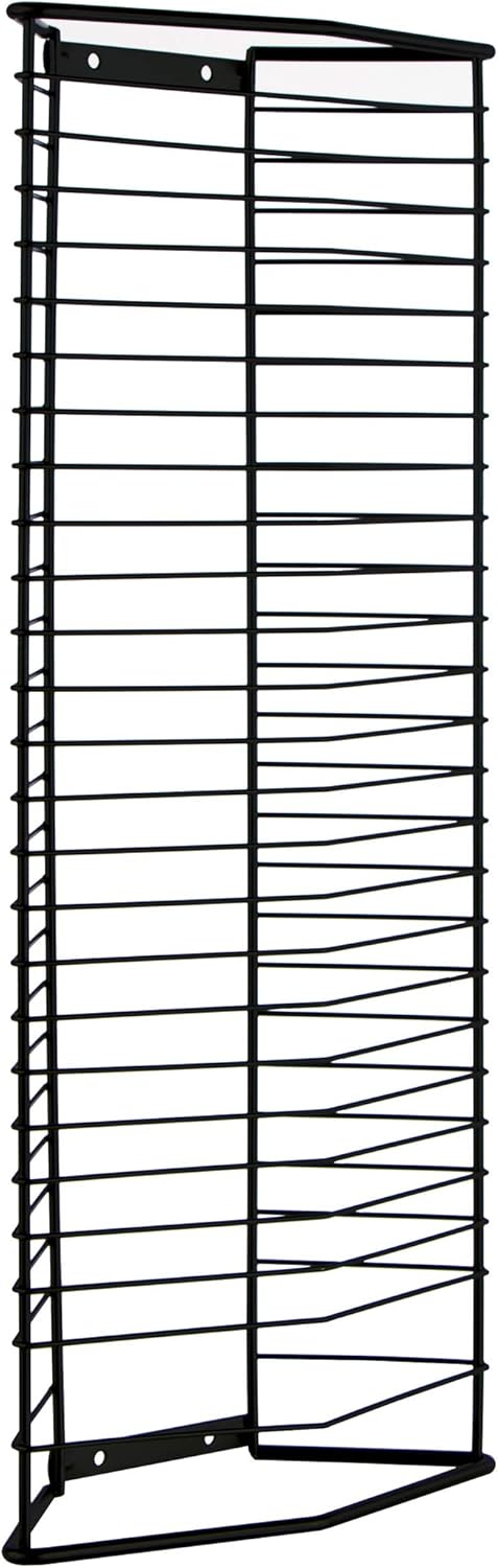 Matte Black Steel CD Tower J475