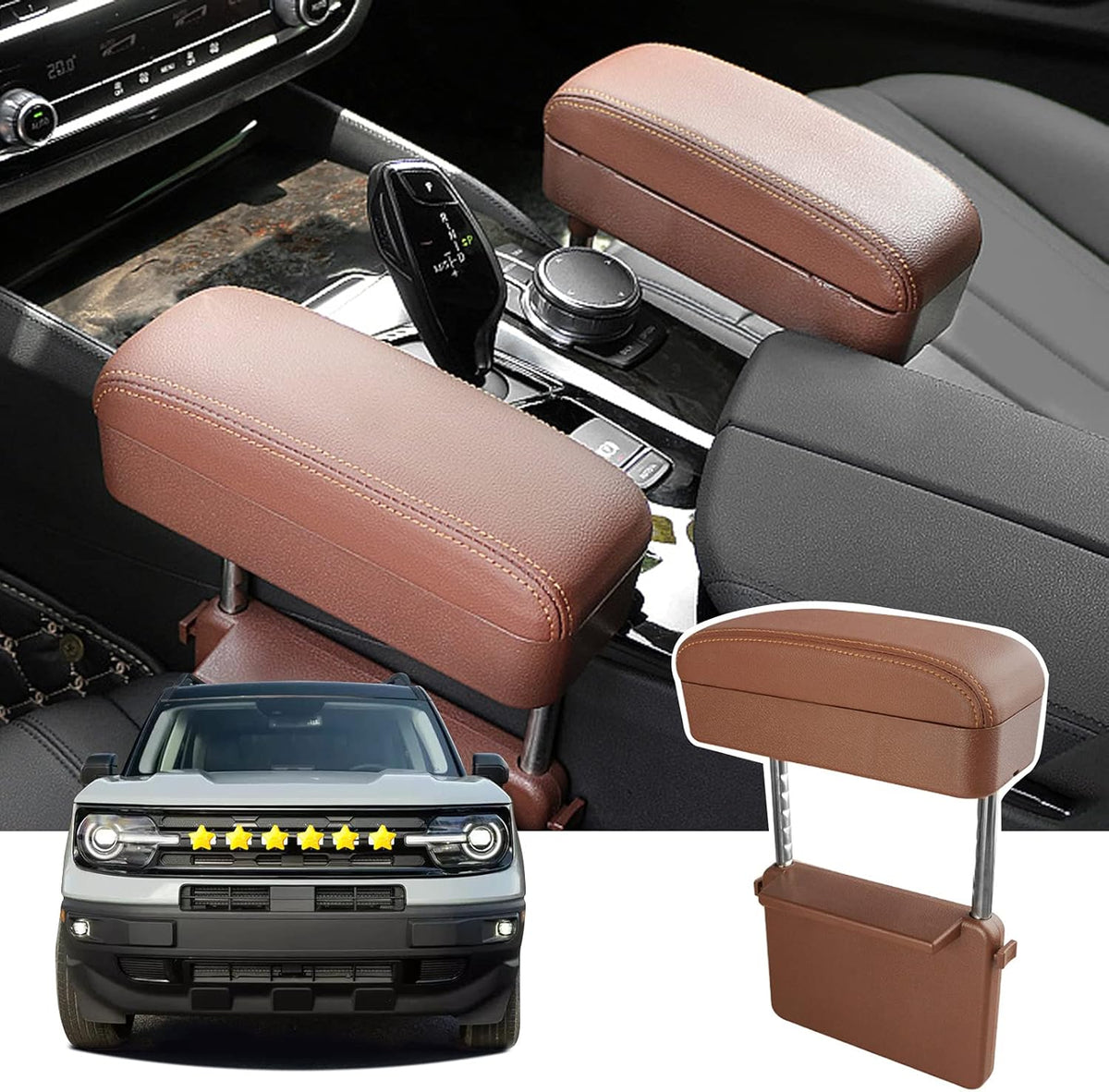 Armrest Extender Support Pad for Cars (White) Pack of 2 M245760
