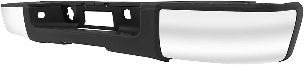 Chrome Rear Bumper with License Plate Lights J1406