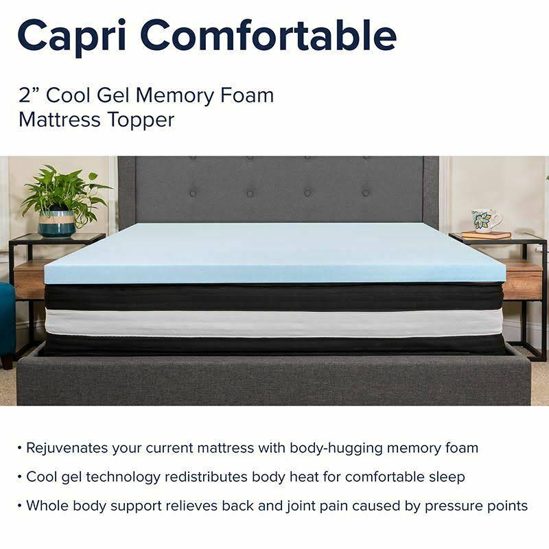 Twin 12 inch Foam Pocket Spring Mattress with 3 inch Gel Memory Foam Topper C952