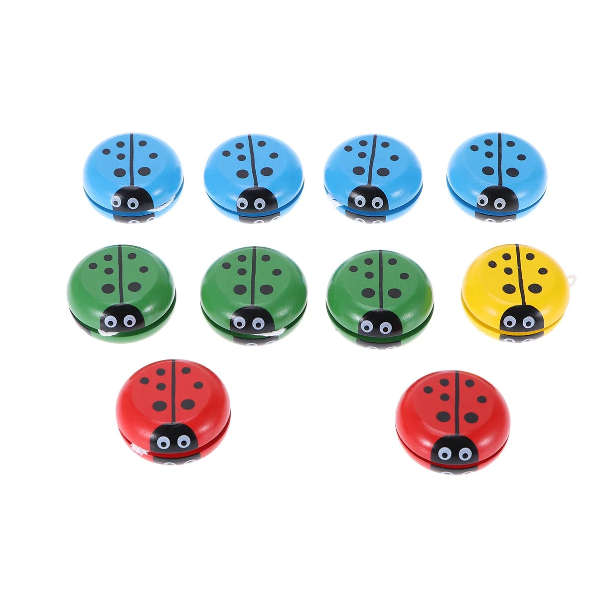10pcs Wooden Yoyo Toys E78814