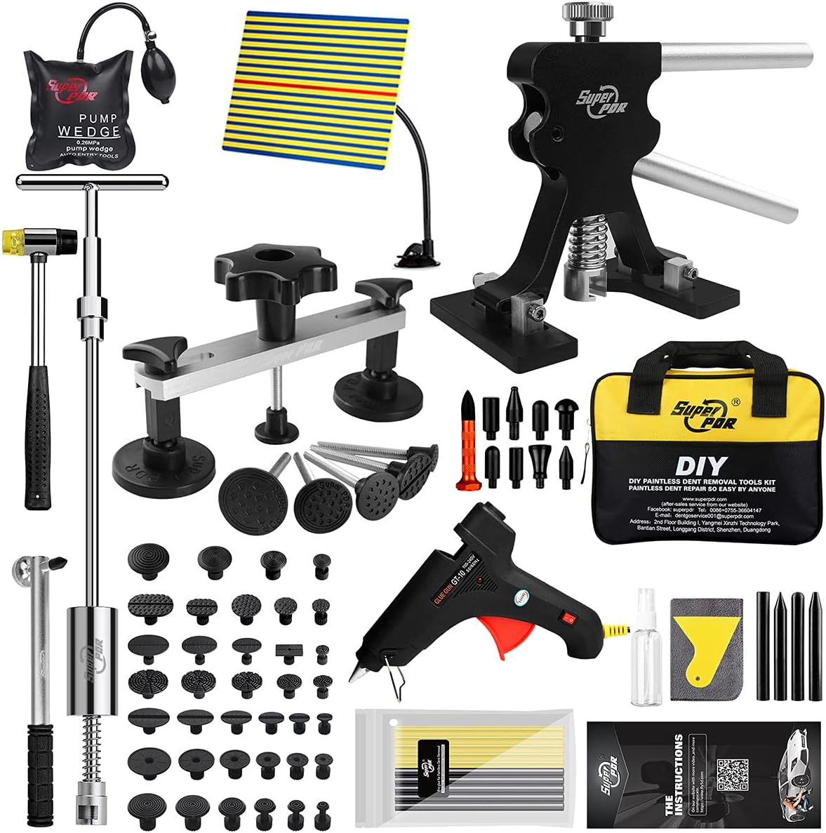 16pcs Paintless Dent Repair Kit with Slide Hammer U78274