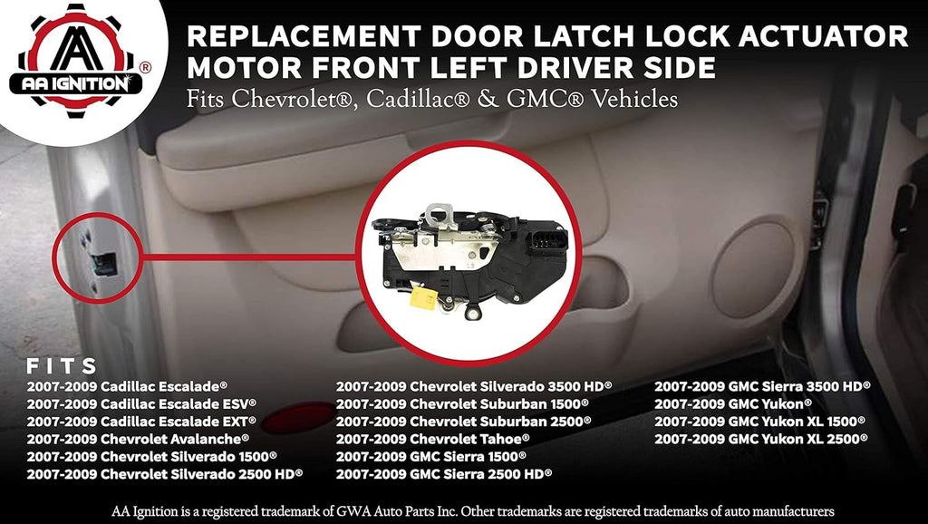 Door Latch Lock Actuator Pack of 2 C3022