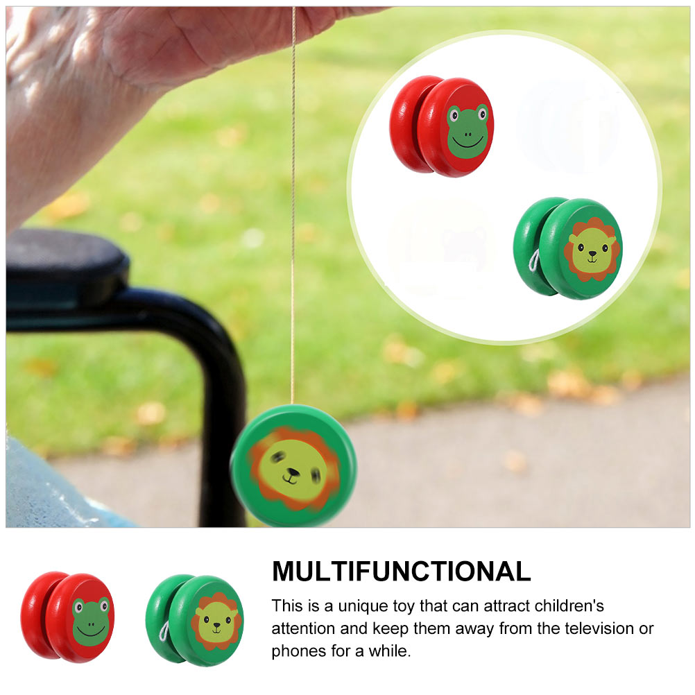 2pcs Wooden Finger Yoyo Ball Toy E578