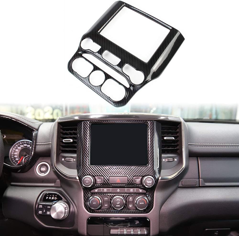 Carbon Fiber Central Control Navigation Screen Trims Pack of 2 O757661