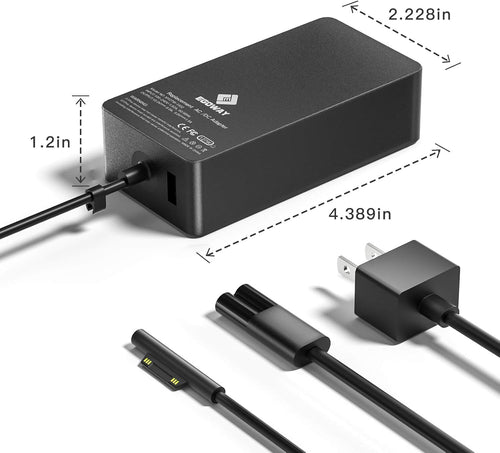 127W 15V 8A AC Power Supply Adapter with 6ft Power Cord Pack of 2 Q994