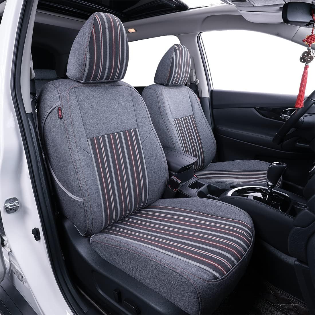Custom Seat Covers for Honda Civic Hatchback (Black, Full Set) I581543