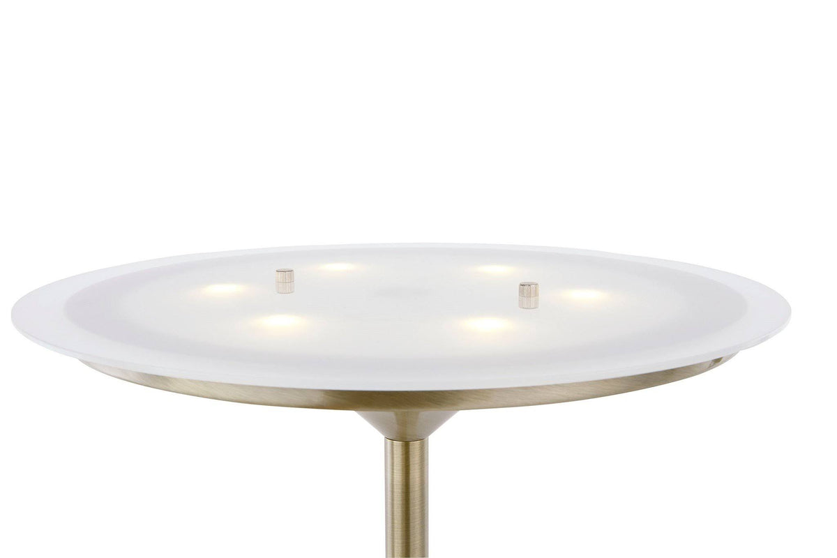 Antique Brass LED Torchiere P24187