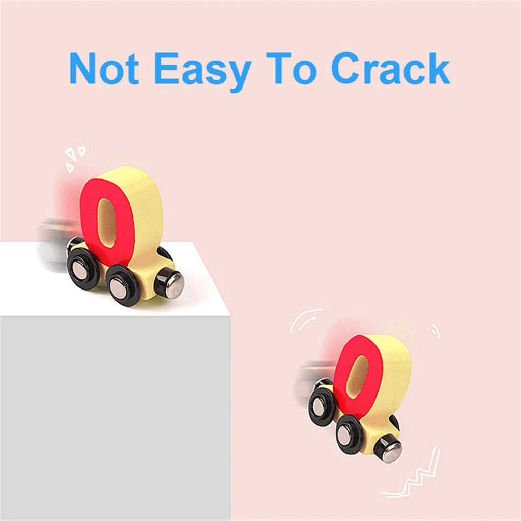 Wooden Magnetic Small Train Building Blocks Puzzle Toys A8915