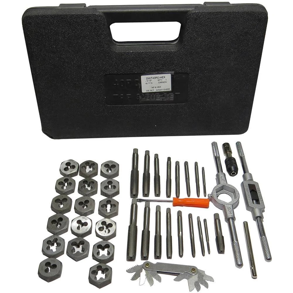 Carbon Steel Tap and Die Set with Hex Die I821499