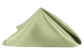 50 Pieces Satin Napkin 20 inch x 20 inch Hemmed 100% Polyester Willow Green F698