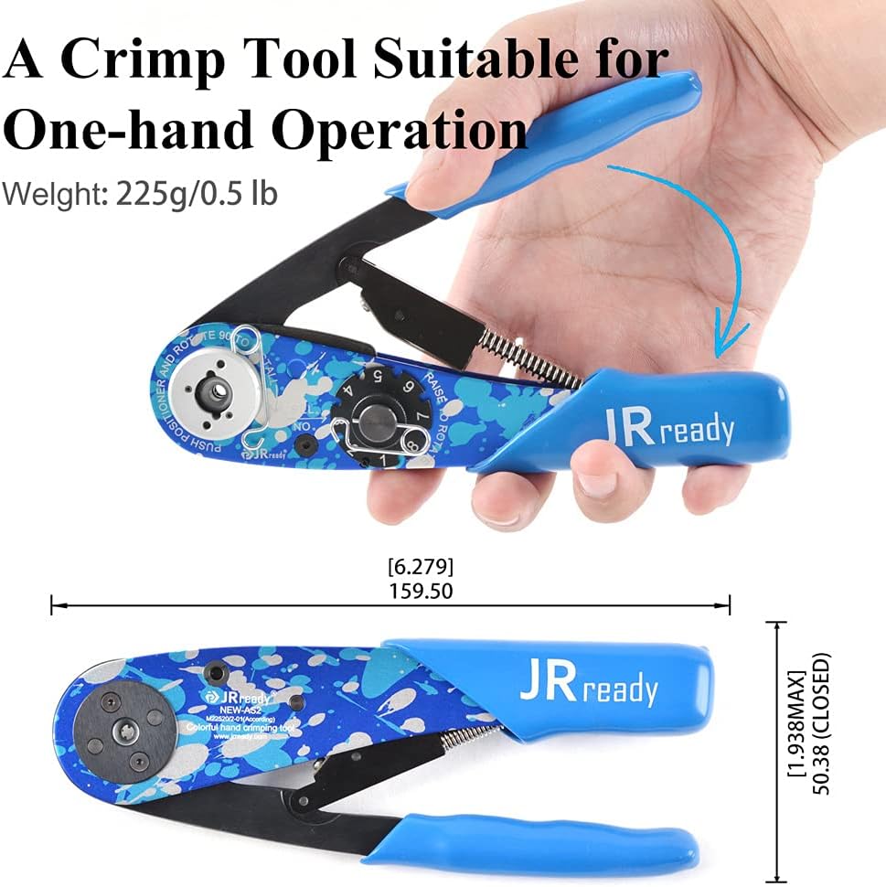 Eight Indent Crimping Tool Kit with 37 Positioner and GO NO GO GAUGE M761