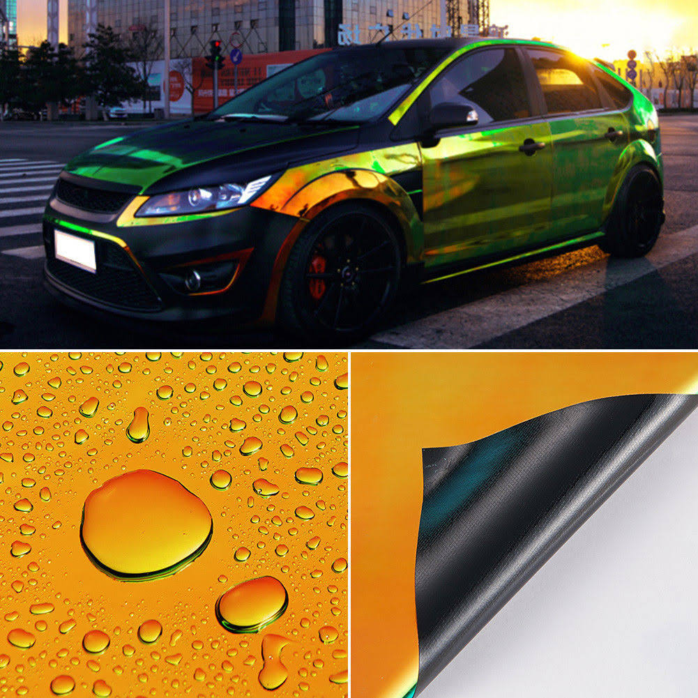 Rainbow Laser Car Body Films Vinyl Wrap Sticker Decal W971