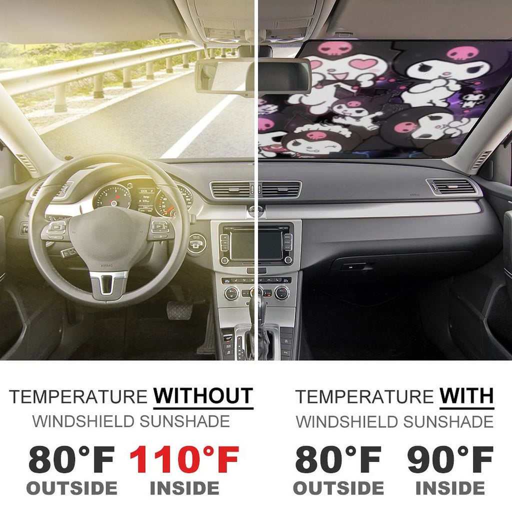 Foldable Reflective Car Windshield Sun Visor Cover H5982