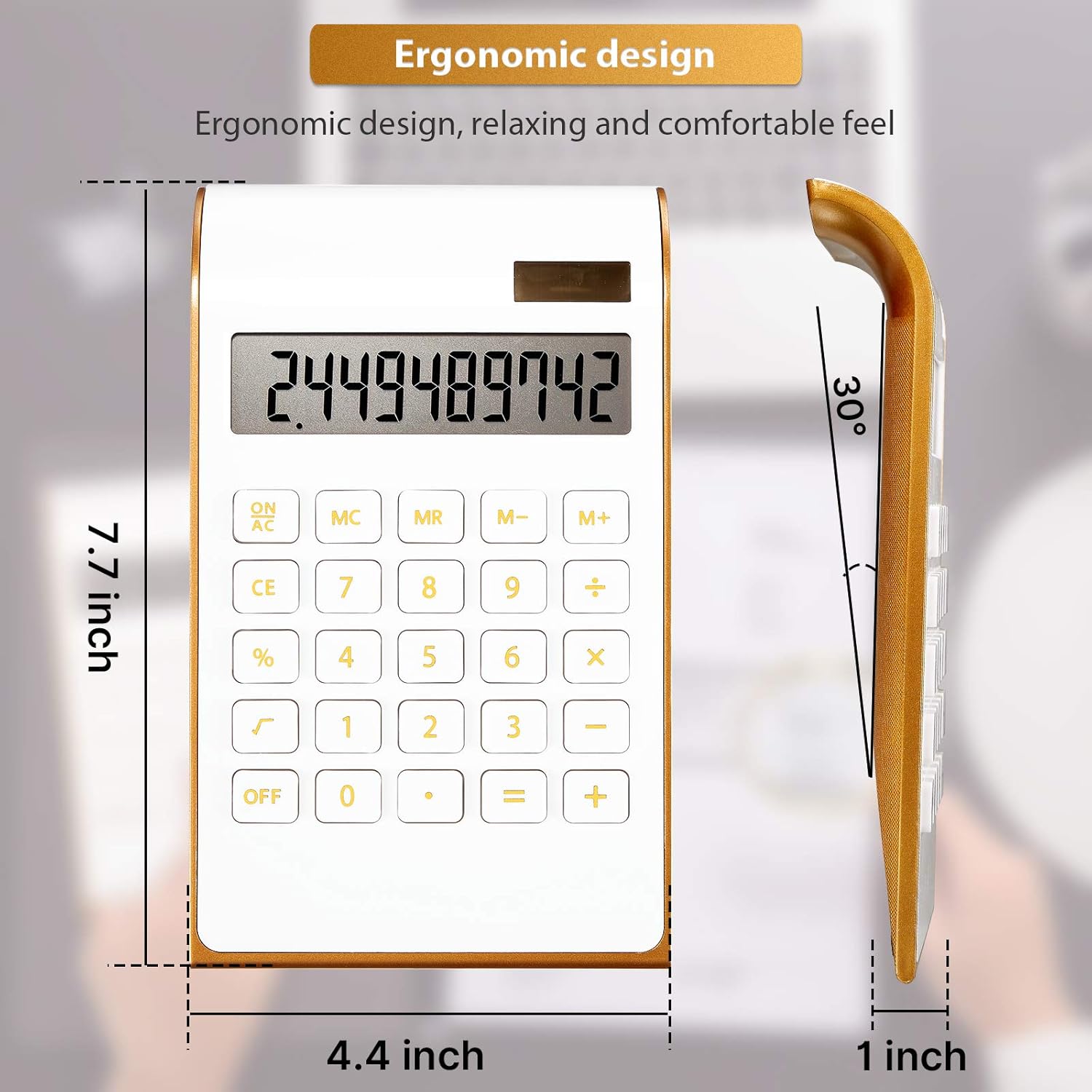 10 Digits Dual Powered Desktop Calculator T8219