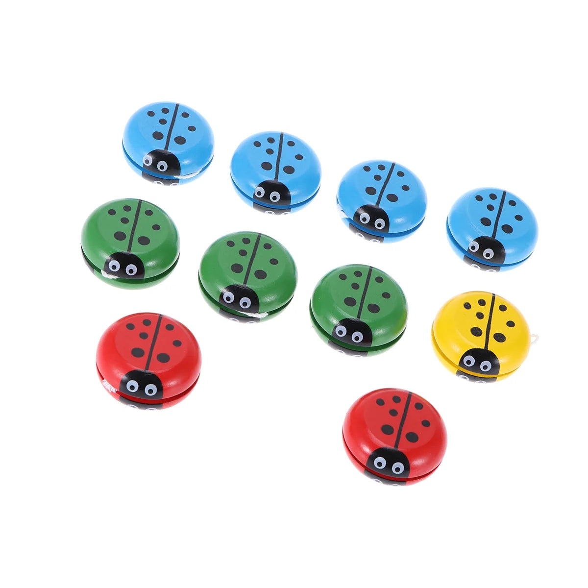 10pcs Wooden Yoyo Toys E78814