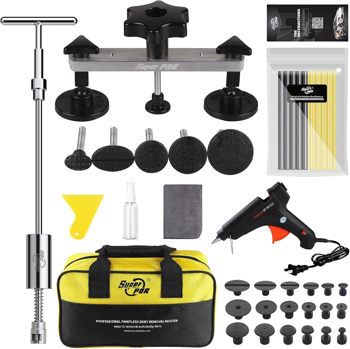 16pcs Paintless Dent Repair Kit with Slide Hammer U78274