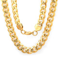 18K Gold Plated 24 In. Curb Necklace F344224