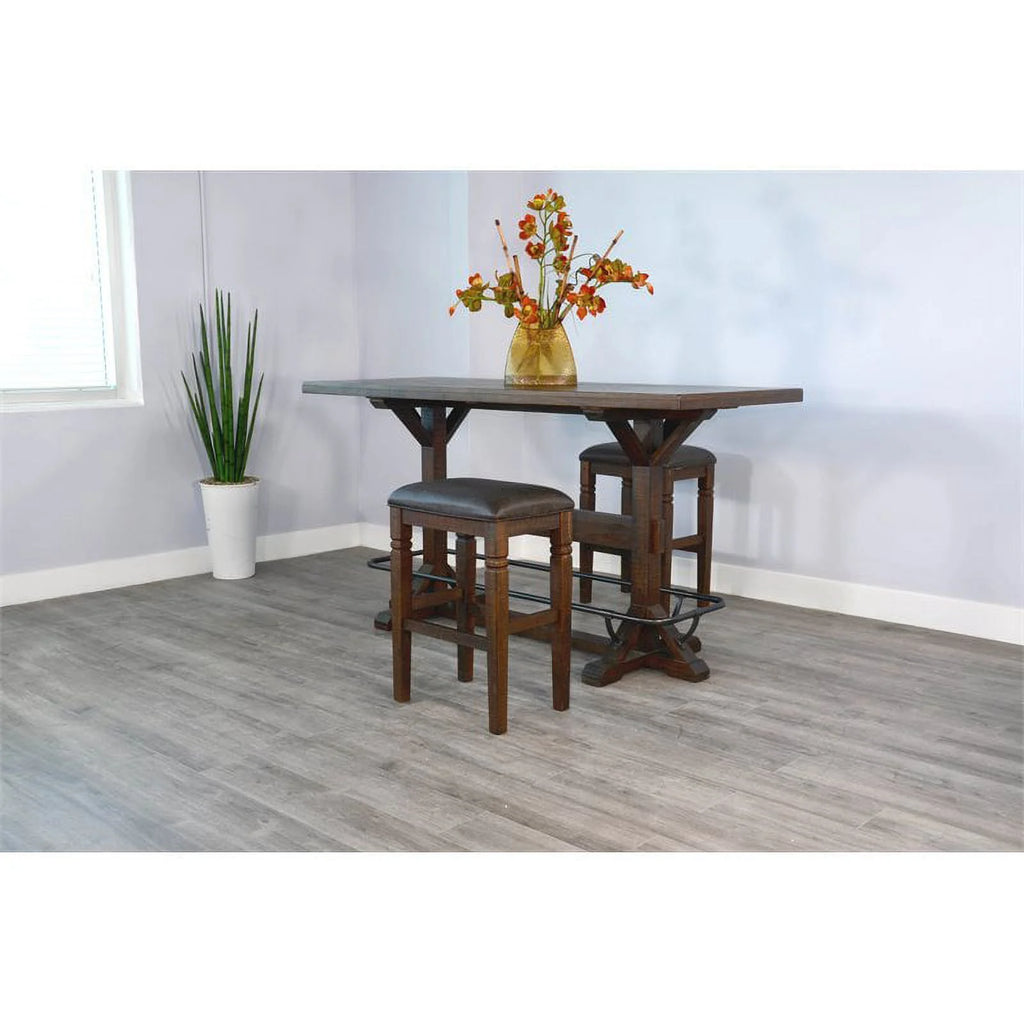 Tobacco Leaf Wood Stool K65482