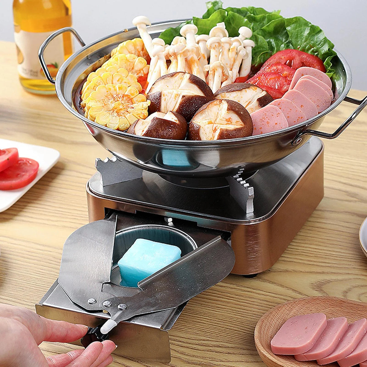 Rose Gold Stainless Steel Mini Furnace Z523113