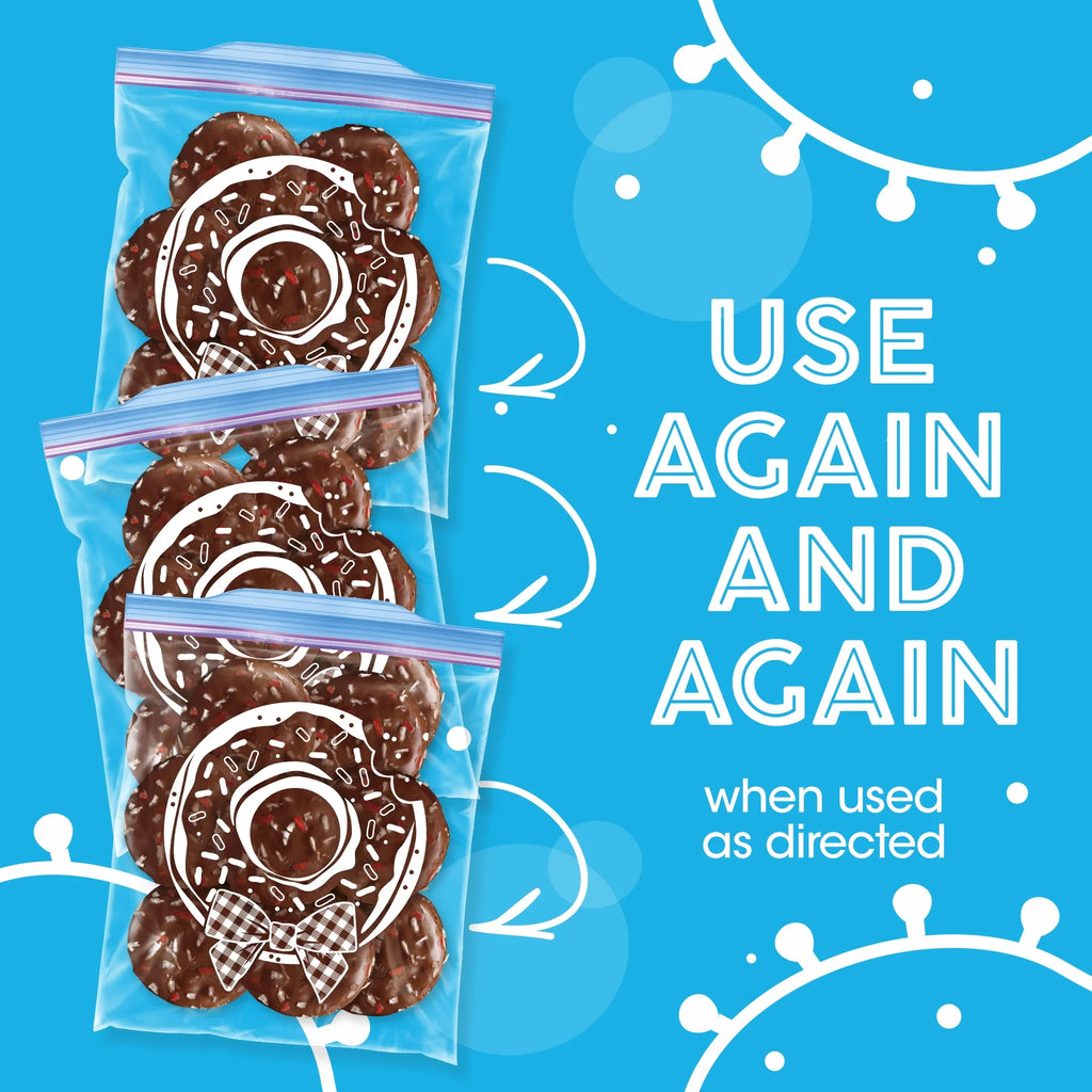 Holiday Freezer Quart Bags, 19 CT D943