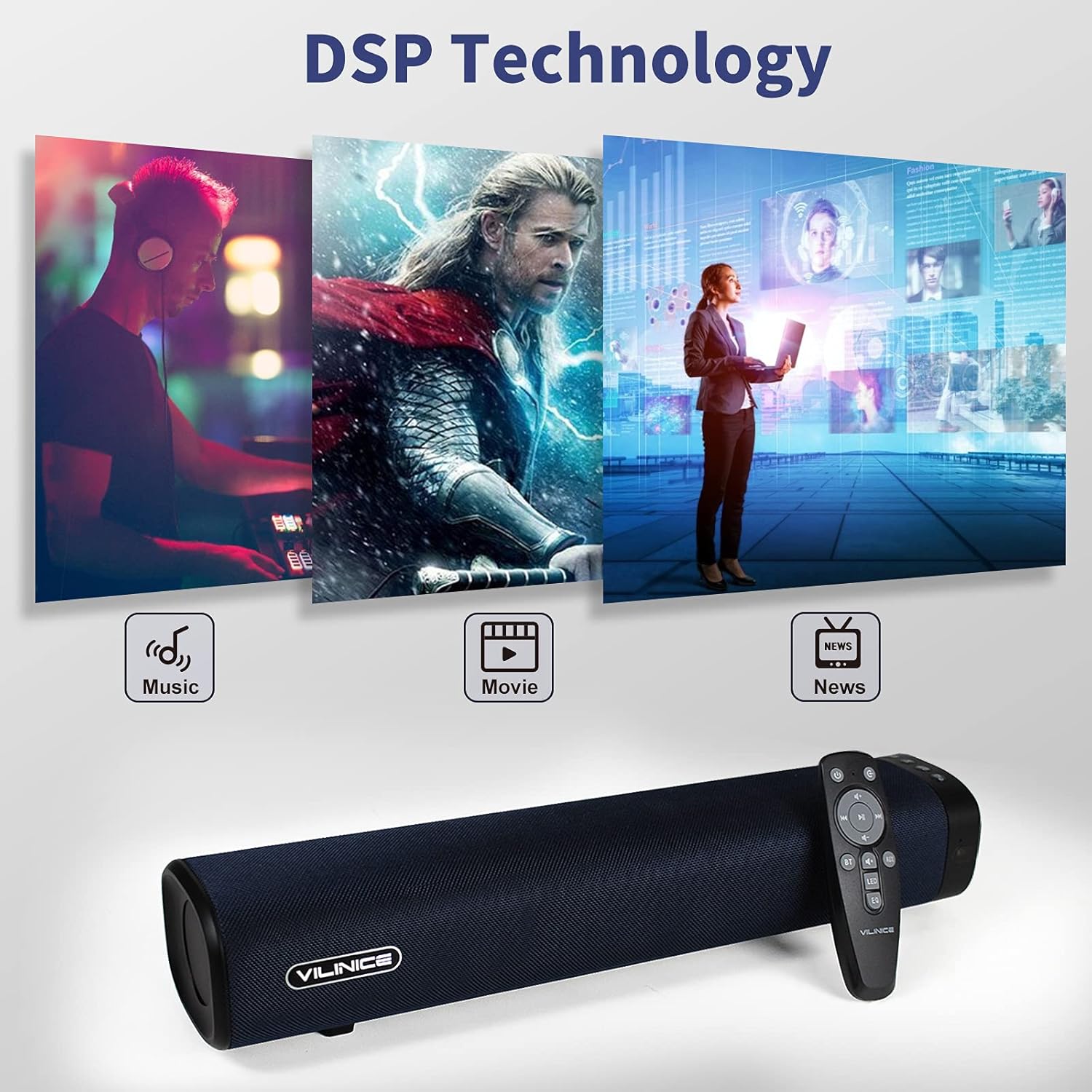 50W Sound Bar with Bluetooth 5.0 Z442296