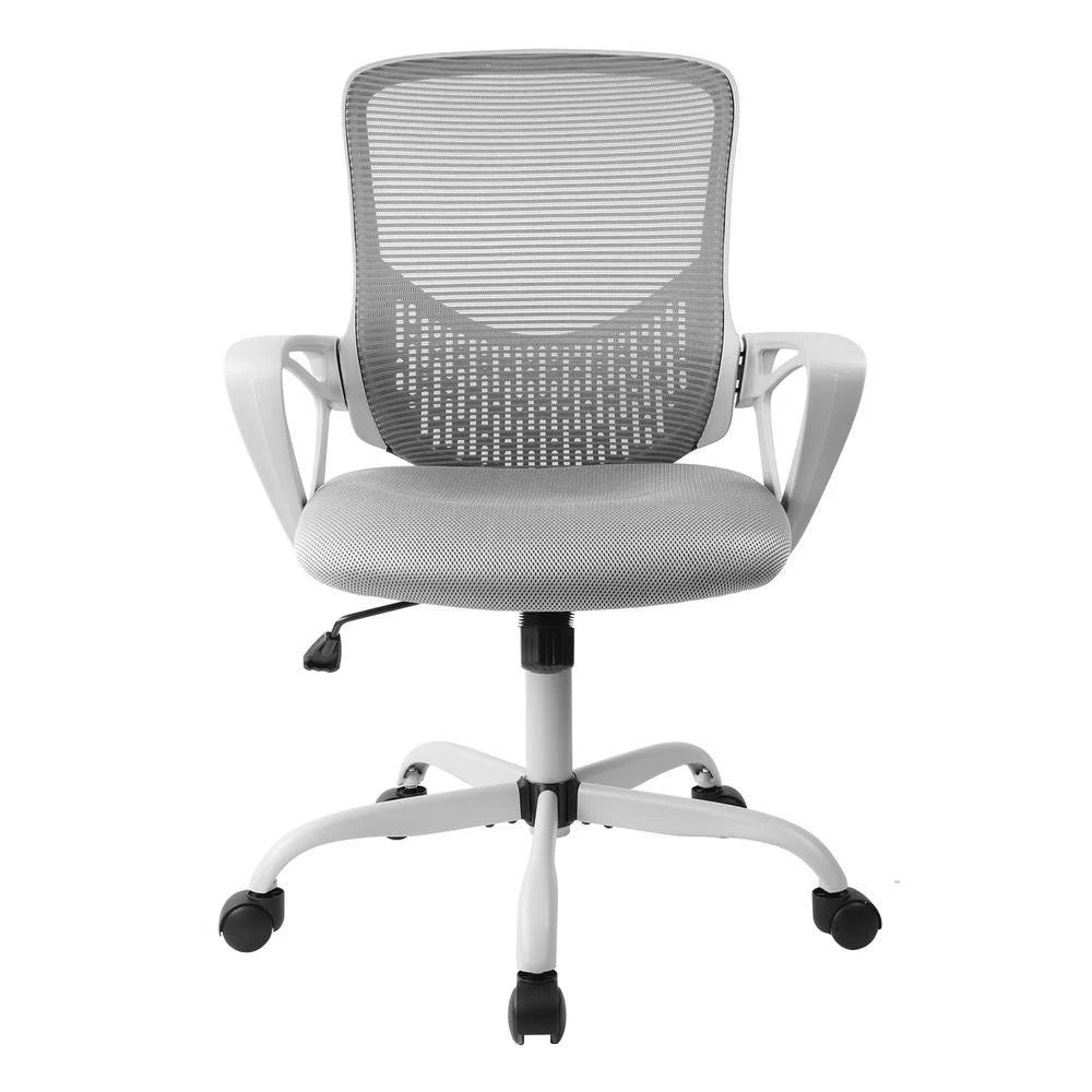 Gray Ergonomic Mesh Office Chair with Armrests Swivel Adjustable Height S28711