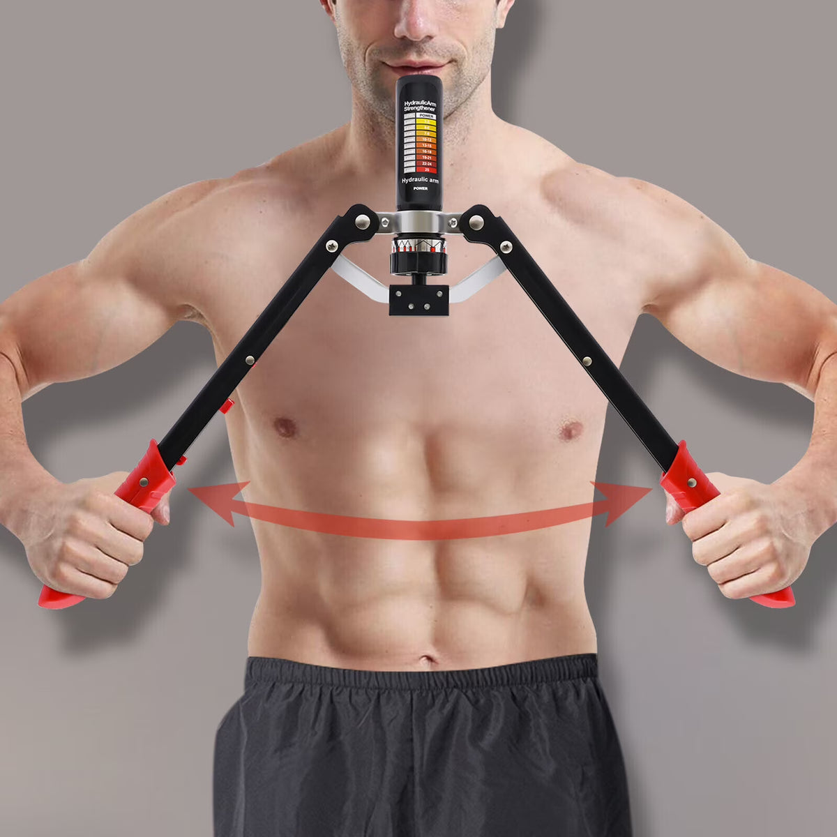 22-440lbs Hydraulic Power Twister Arm Exerciser Chest Expander U823