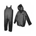 Black 2XL Rain Suit with Jacket and Bib N846