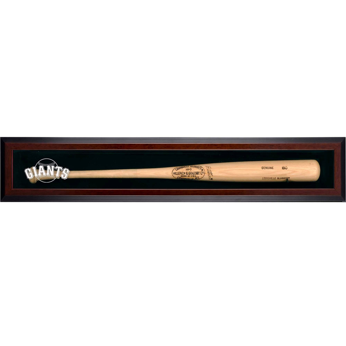 Brown Framed Single Bat Display Case N59103