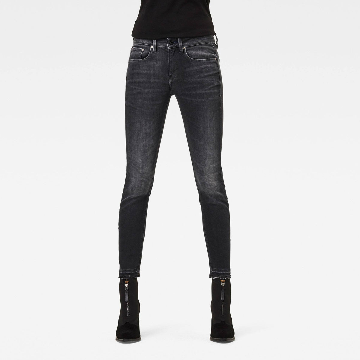 Mid Skinny Ripped Ankle Jeans J5726