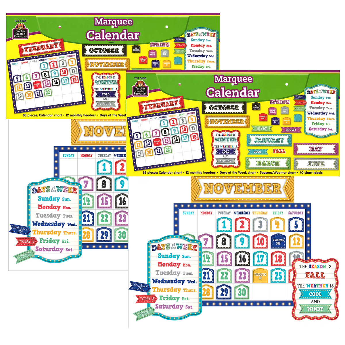 Marquee Calendar Bulletin Board Set Y109782