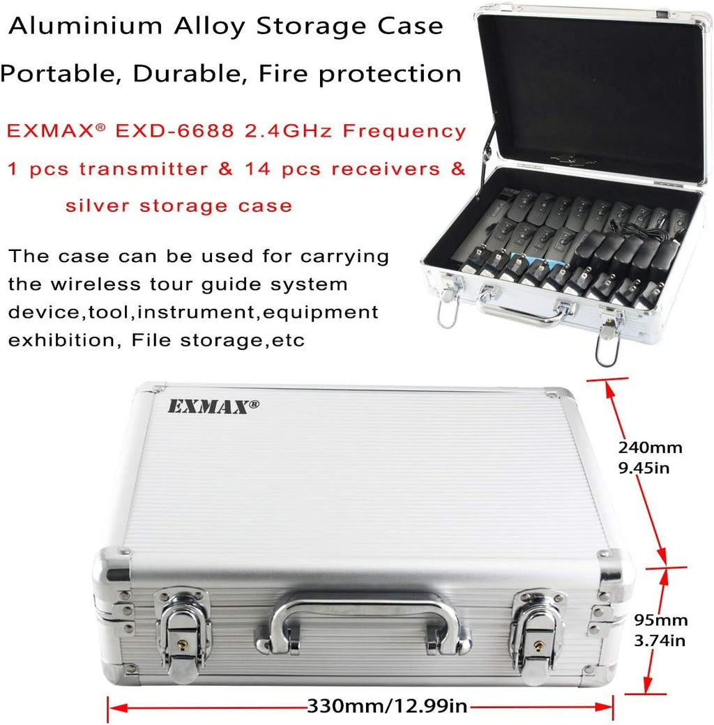 2.4Ghz Wireless Tour Guide System with 14 Receivers I46461
