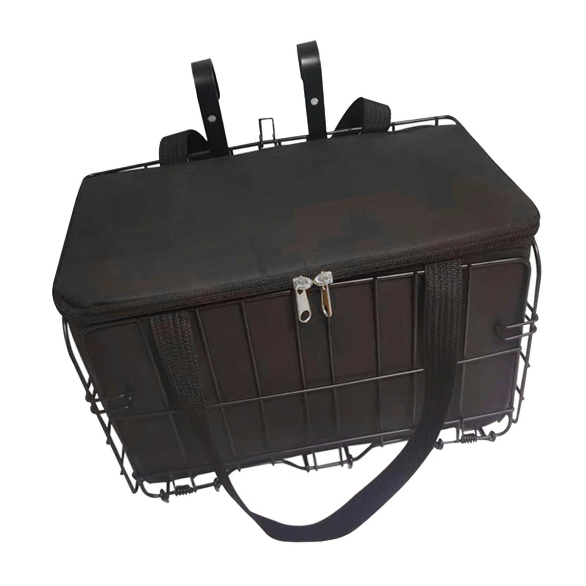 Foldable Bike Shopping Basket Hanging Basket Small Pet Carrier Y643