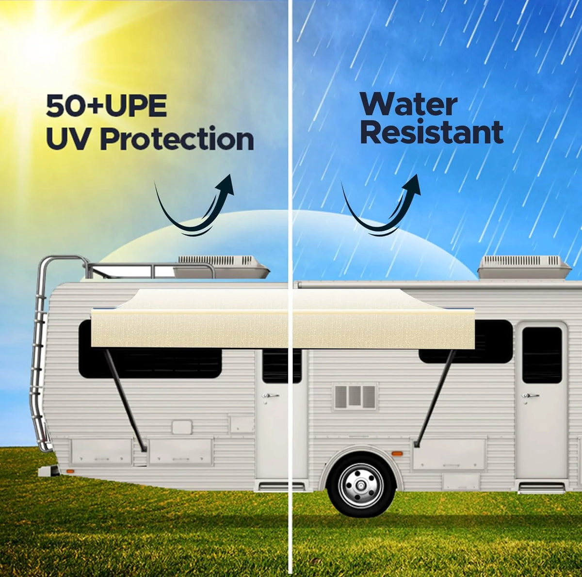 RV Awning Fabric Replacement 9' Camel Fade S96230