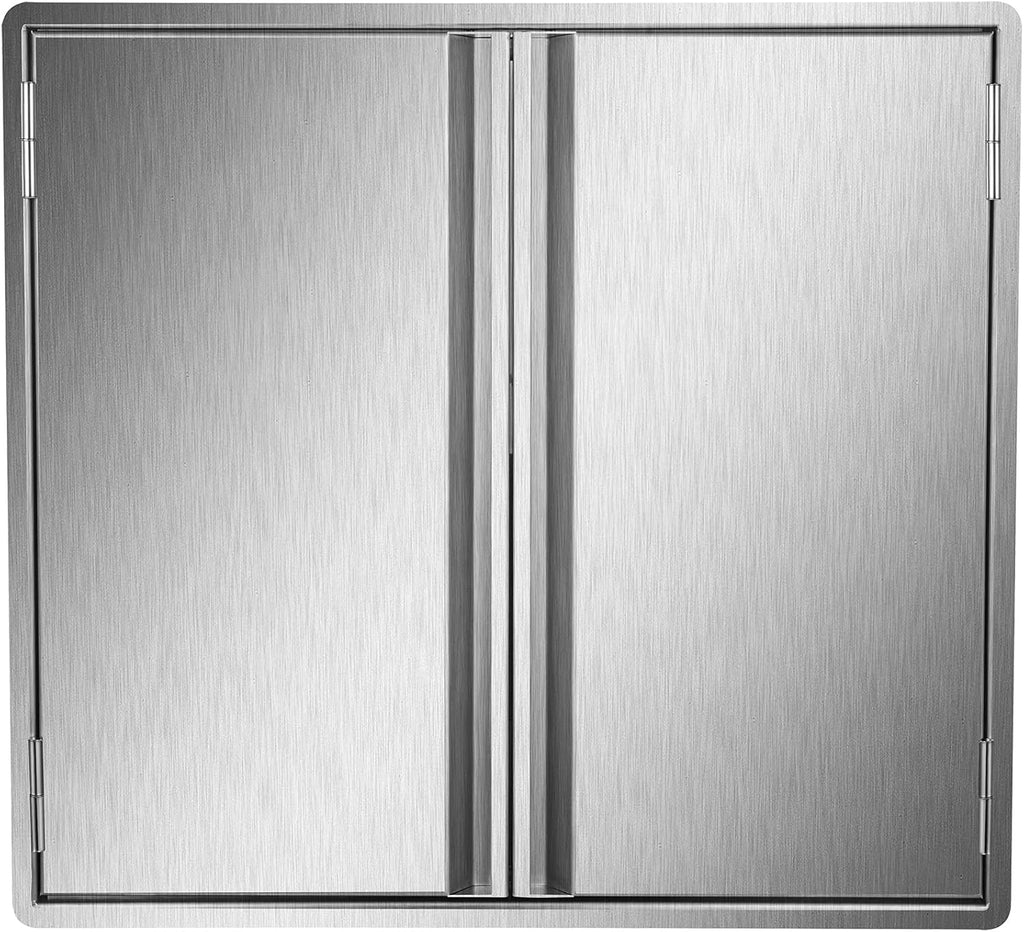Outdoor Kitchen BBQ Access Door Stainless Steel Double Wall Vertical Door B82778