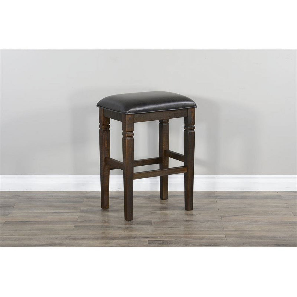 Tobacco Leaf Wood Stool K65482