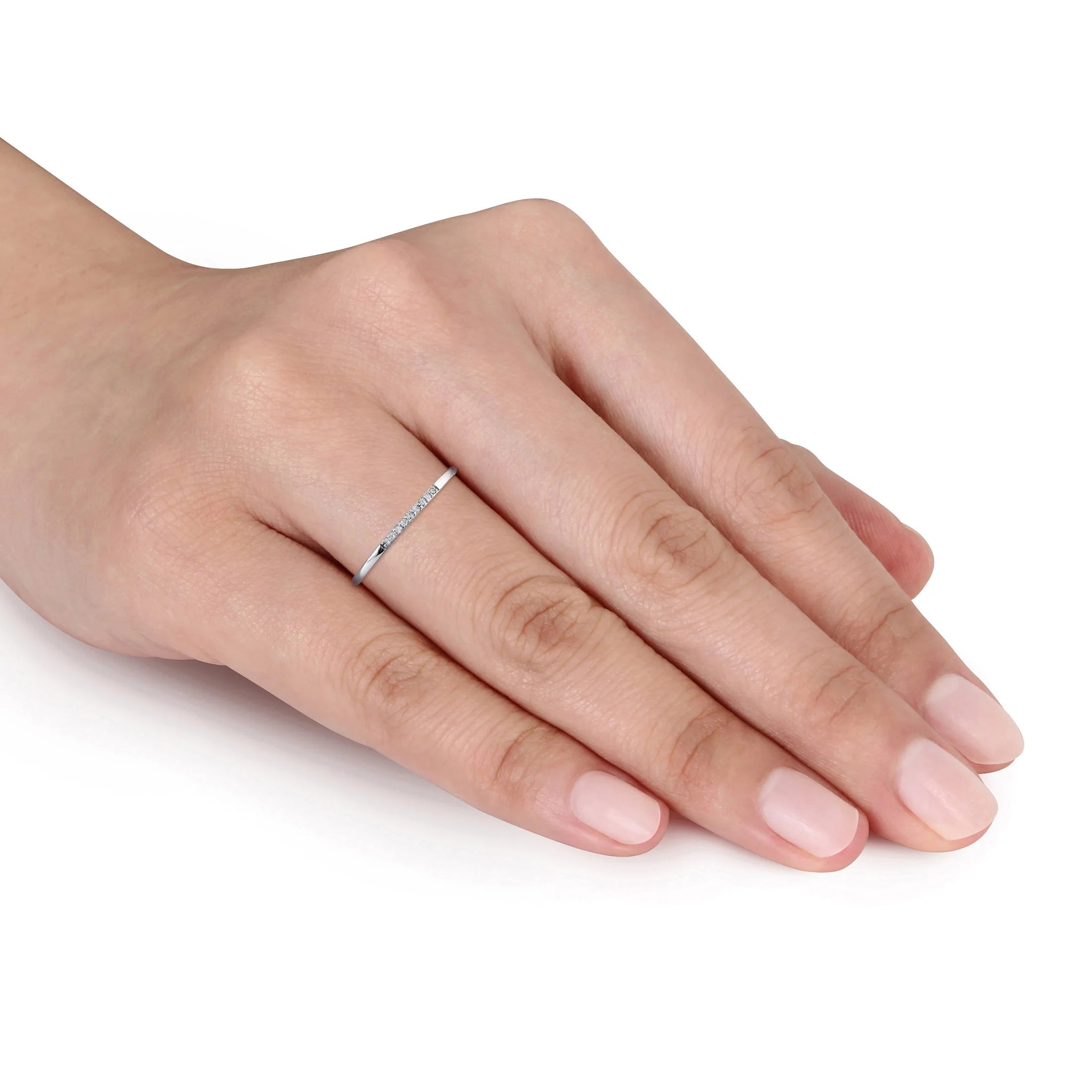 10kt White Gold Diamond Accent Wedding Band G745993