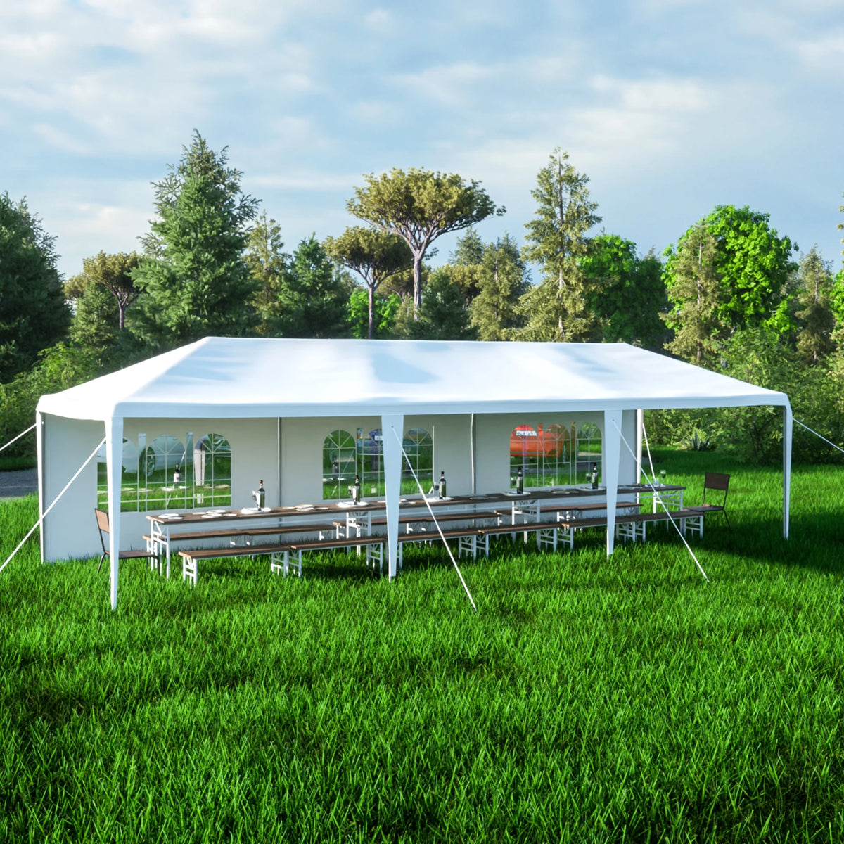 10x30' Outdoor Canopy Tent with 5 Removable Sidewalls I685