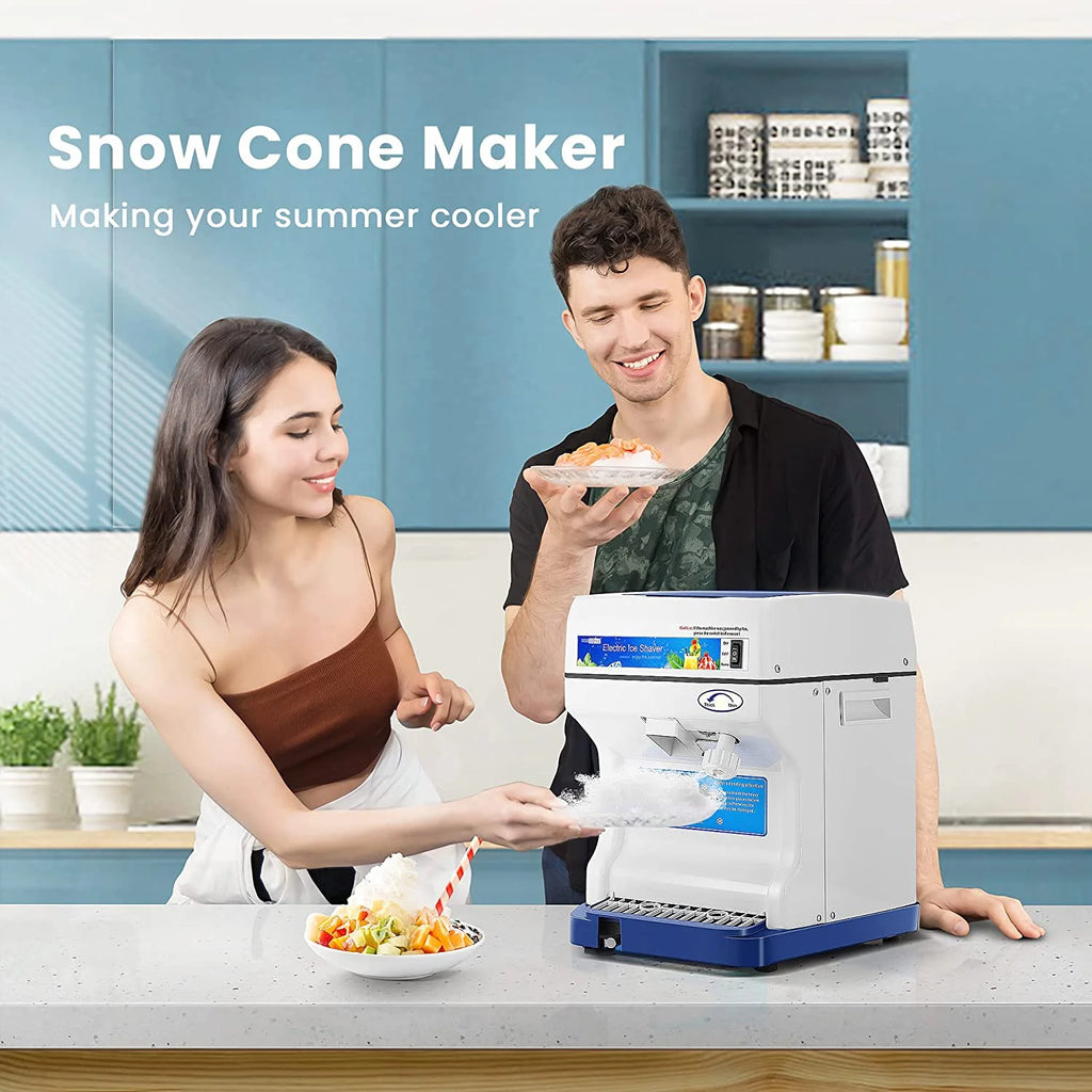 Blue Electric Ice Crusher Snow Cone Machine 265lbs/hr E609298