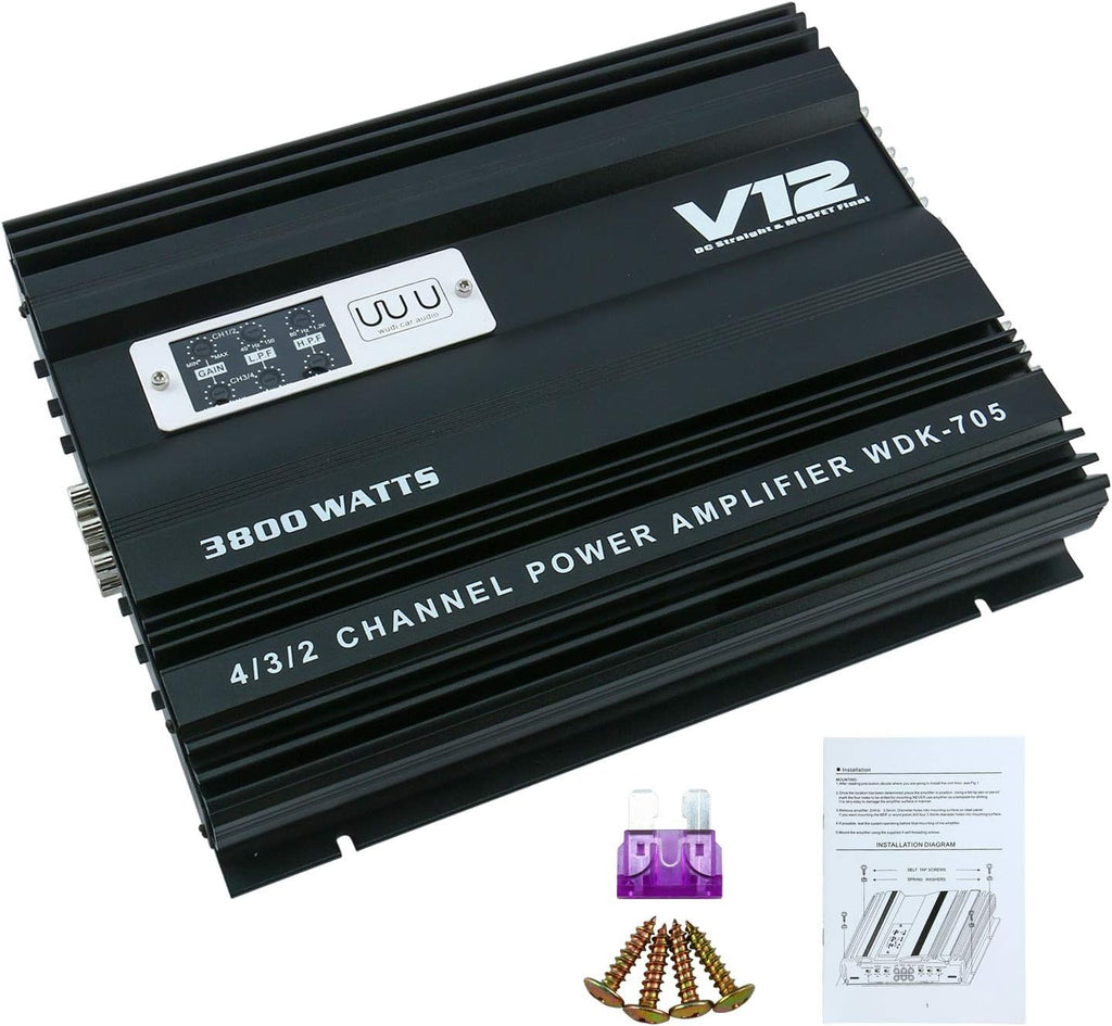 4 Channel Car Audio Amplifier O664556