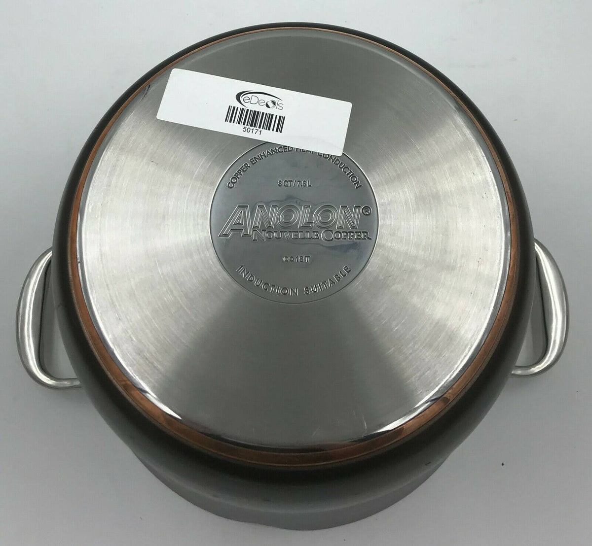 8 Qt. Nonstick Copper Covered Stockpot H1010