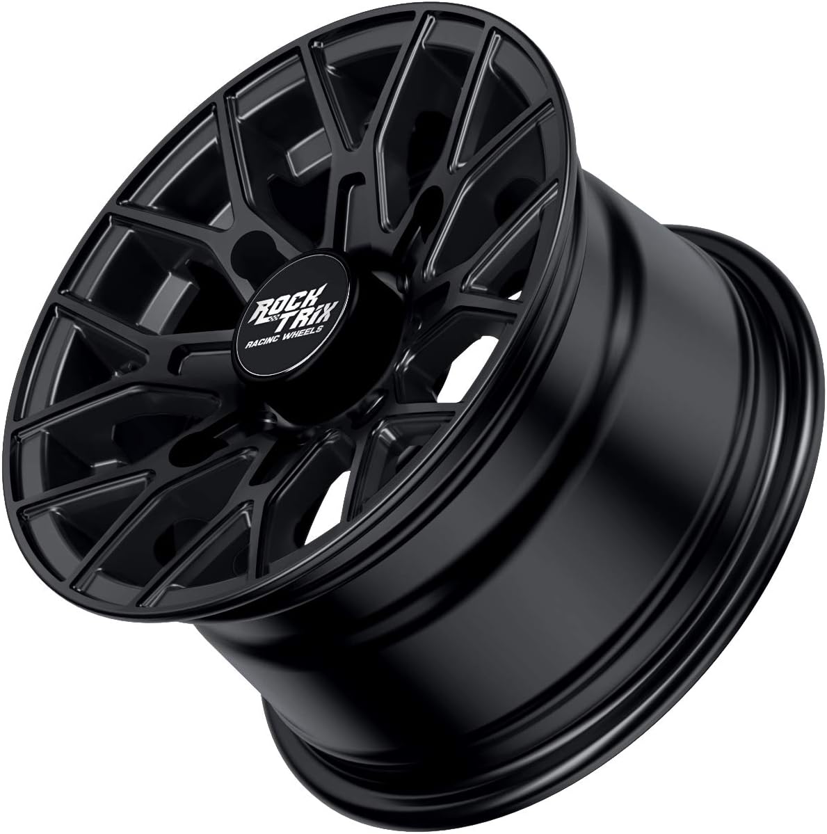 14in ATV Wheel Rim 14x7 Matte Black 4x156 Bolt Pattern 4+3 offset M9718